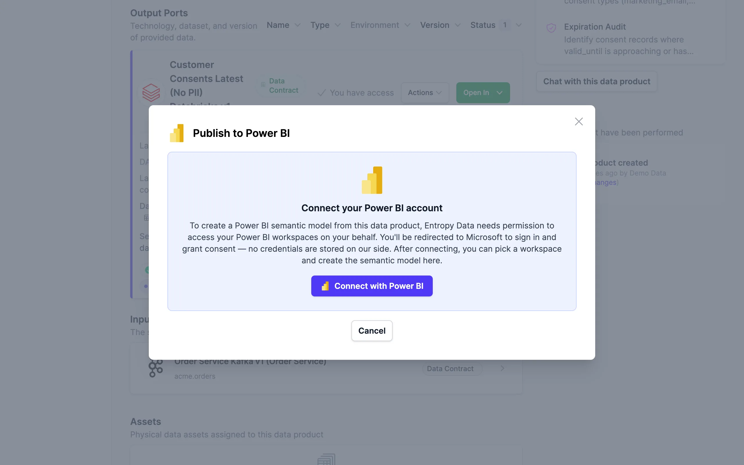 Connect your Power BI account