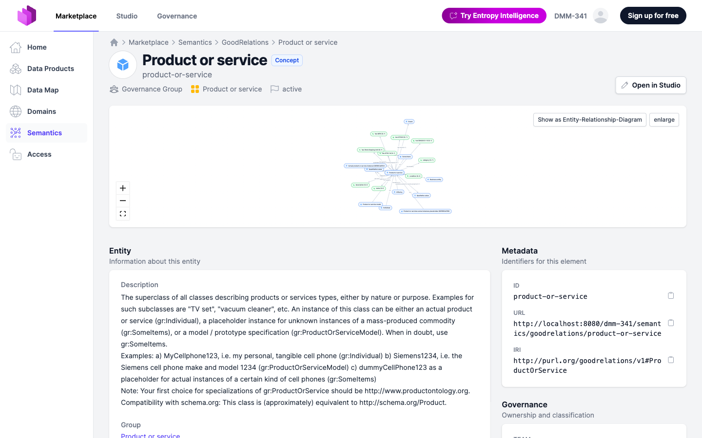 Semantic concept detail
